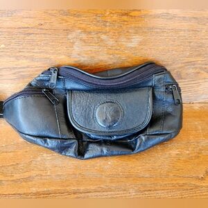 Vintage Leather Belt Bag "K Good Leather"
